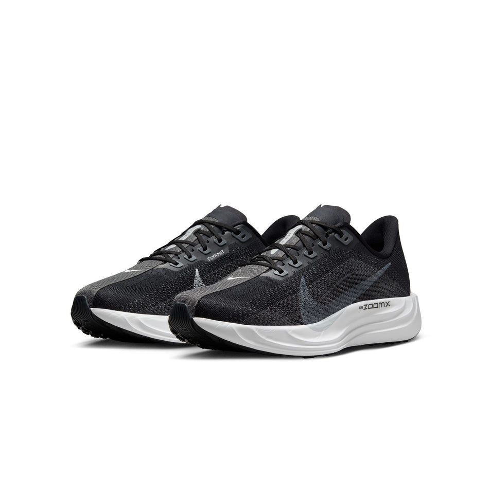 A pair of Nike Men's Pegasus Plus Road Running Shoes in the Black/Pure Platinum-Anthracite-White colourway. (8683698192546)