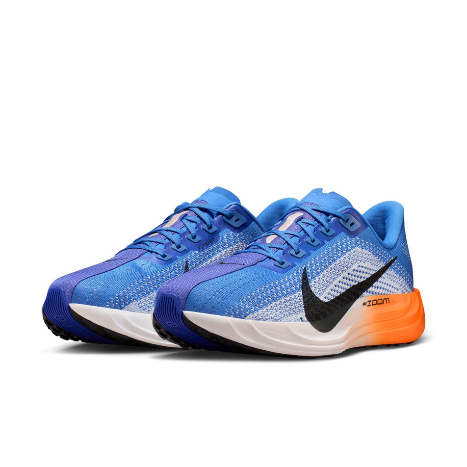 A pair of Nike Men's Pegasus Plus Road Running Shoes in the Crystal Blue/Off-Noir-Hydrogen Blue colourway.