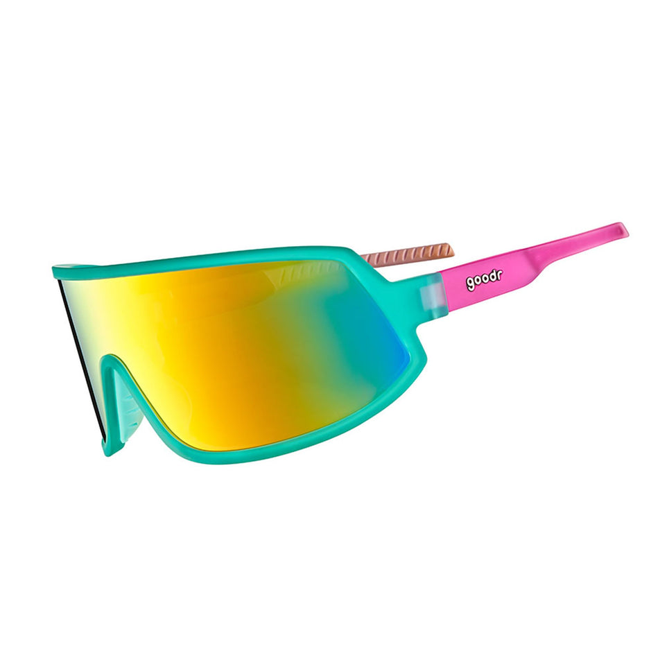 Side view of a pair of goodr Save A Bull Ride A Rodeo Clown - Wrap G - Sunglasses (8044273860770)