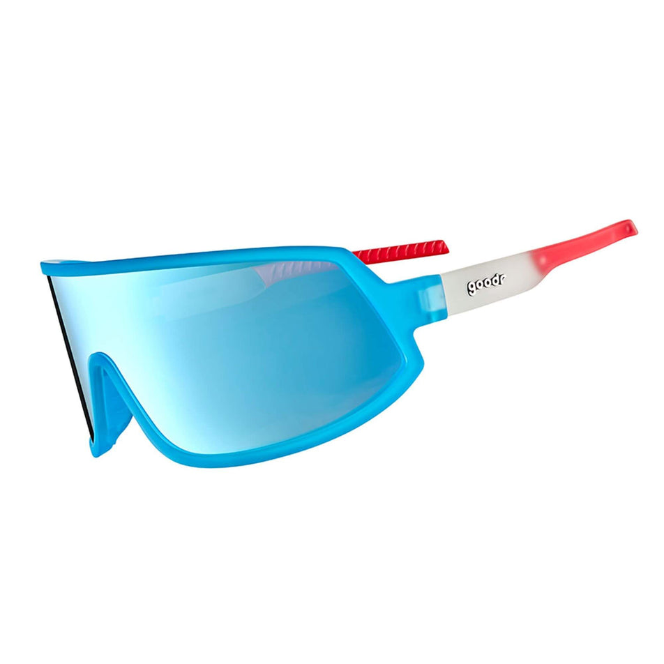 Side view of a pair of goodr Scream If You Hate Gravity - Wrap G - Sunglasses (8044274221218)