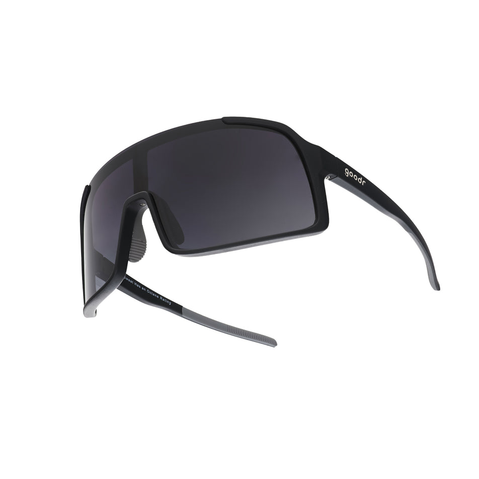 Side view of a pair of goodr My Sweat Has An Octane Rating - Astro G - Sunglasses