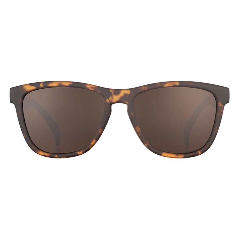 Front view of a pair of goodr Bosleys Basset Hound Dreams - OG - Running Sunglasses