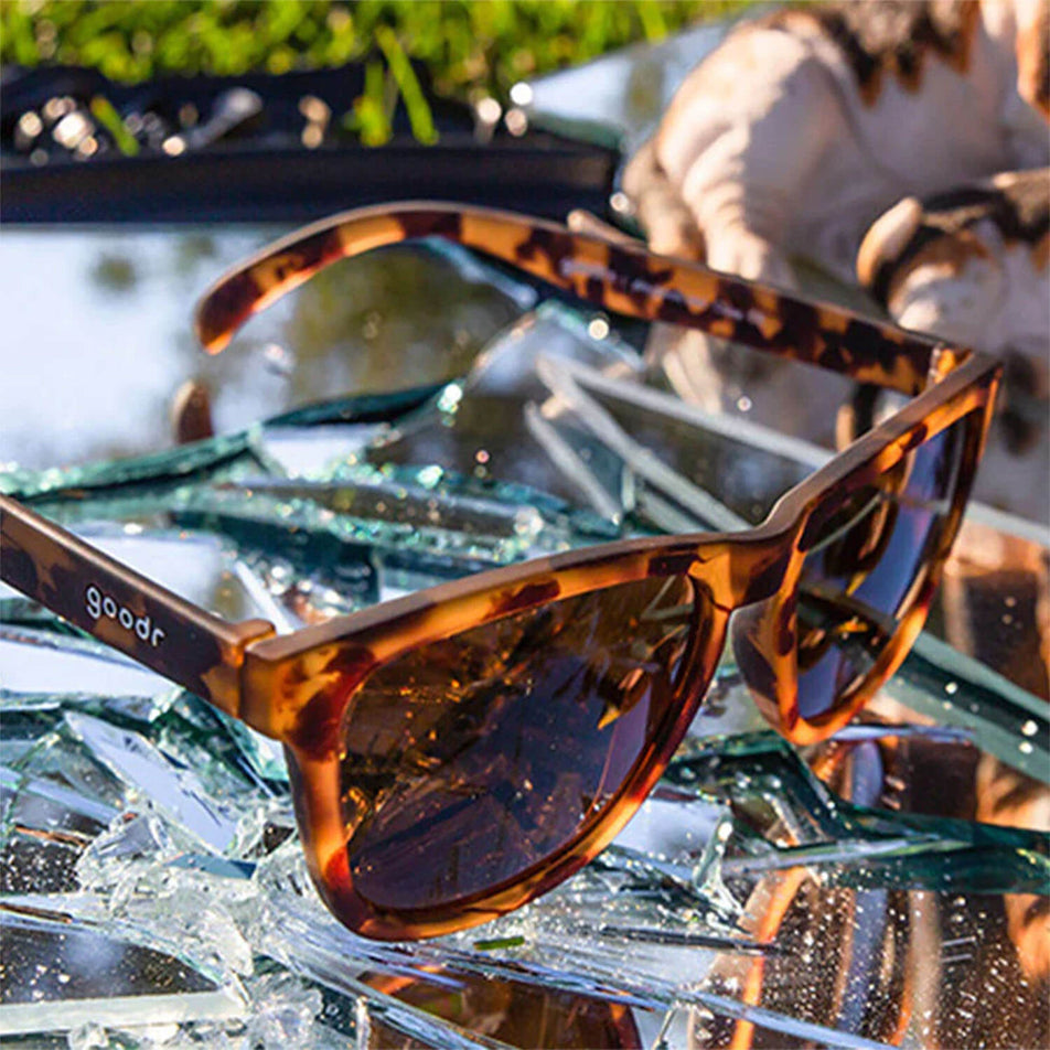A pair of goodr Bosleys Basset Hound Dreams - OG - Running Sunglasses