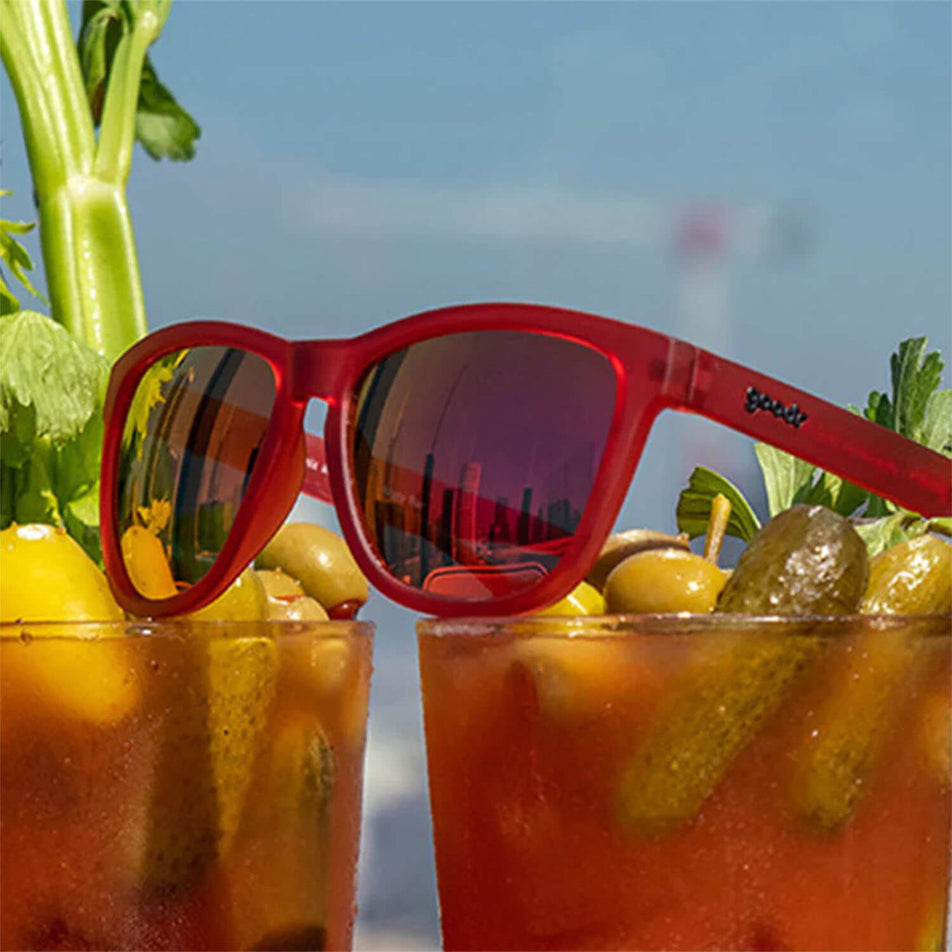 A pair of goodr Phoenix At A Bloody Mary Bar - OG - Running Sunglasses