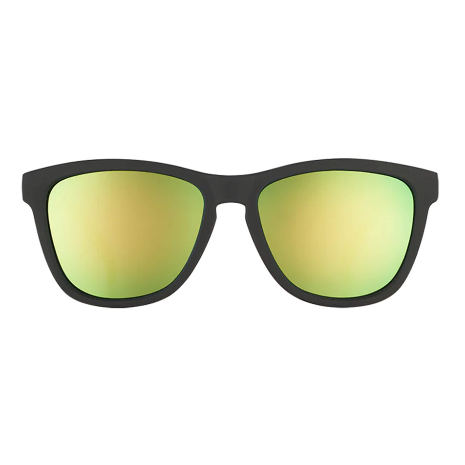 Front view of a pair of goodr Vincents Absinthe Night Terrors - OG - Running Sunglasses