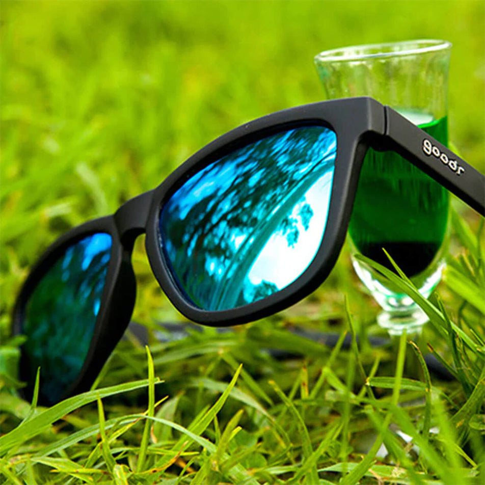 A pair of goodr Vincents Absinthe Night Terrors - OG - Running Sunglasses
