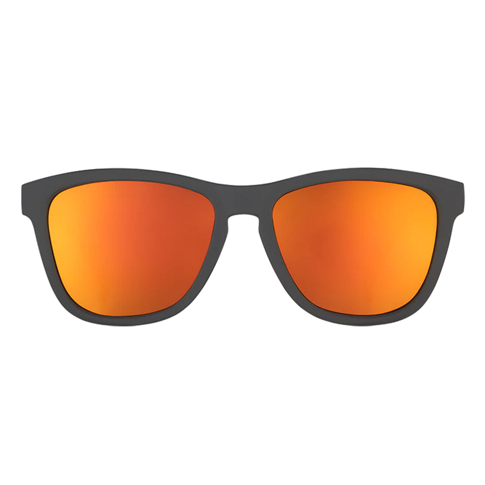 Front view of goodr Whiskey Shots with Satan - OG - Running Sunglasses 