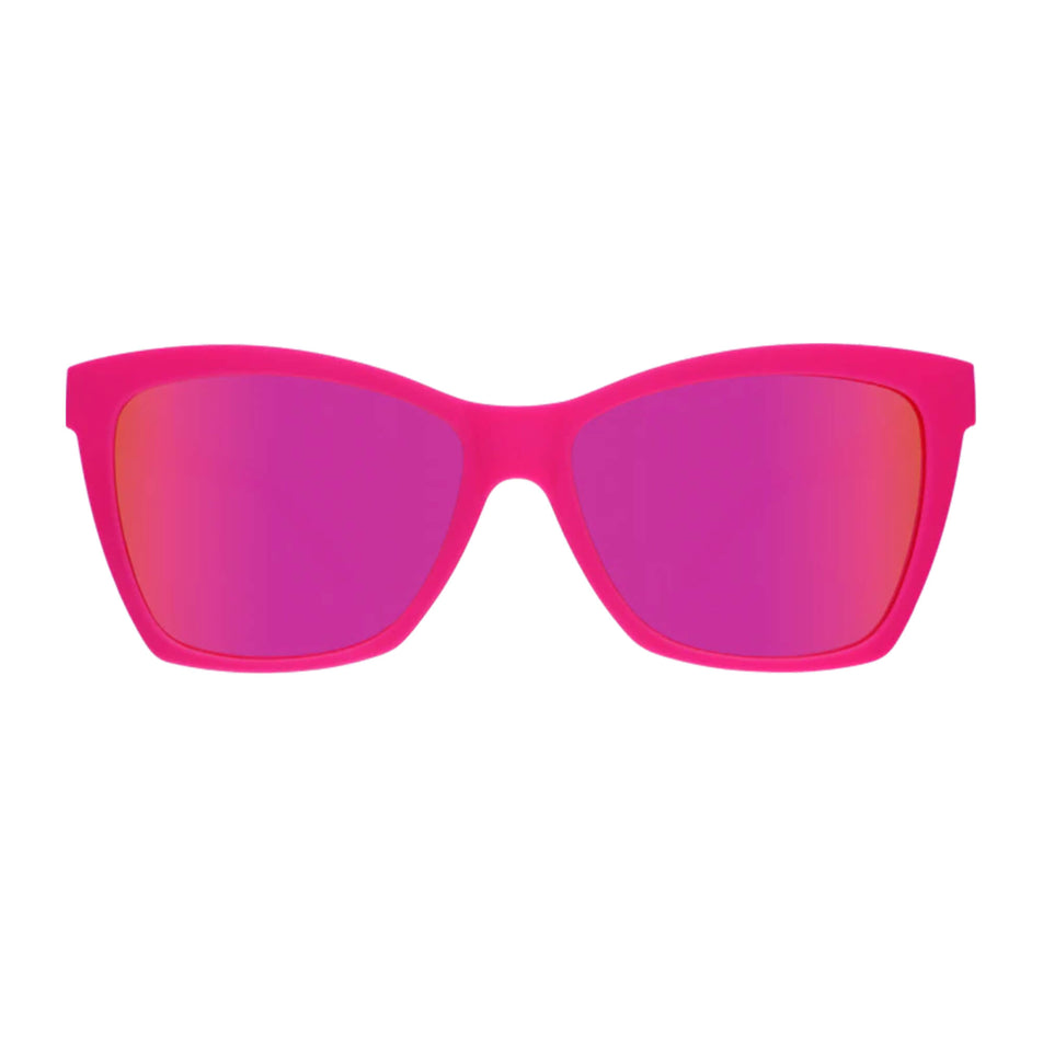 Front view of a pair of goodr pproaching Cult Status - Pop G - Running Sunglasses