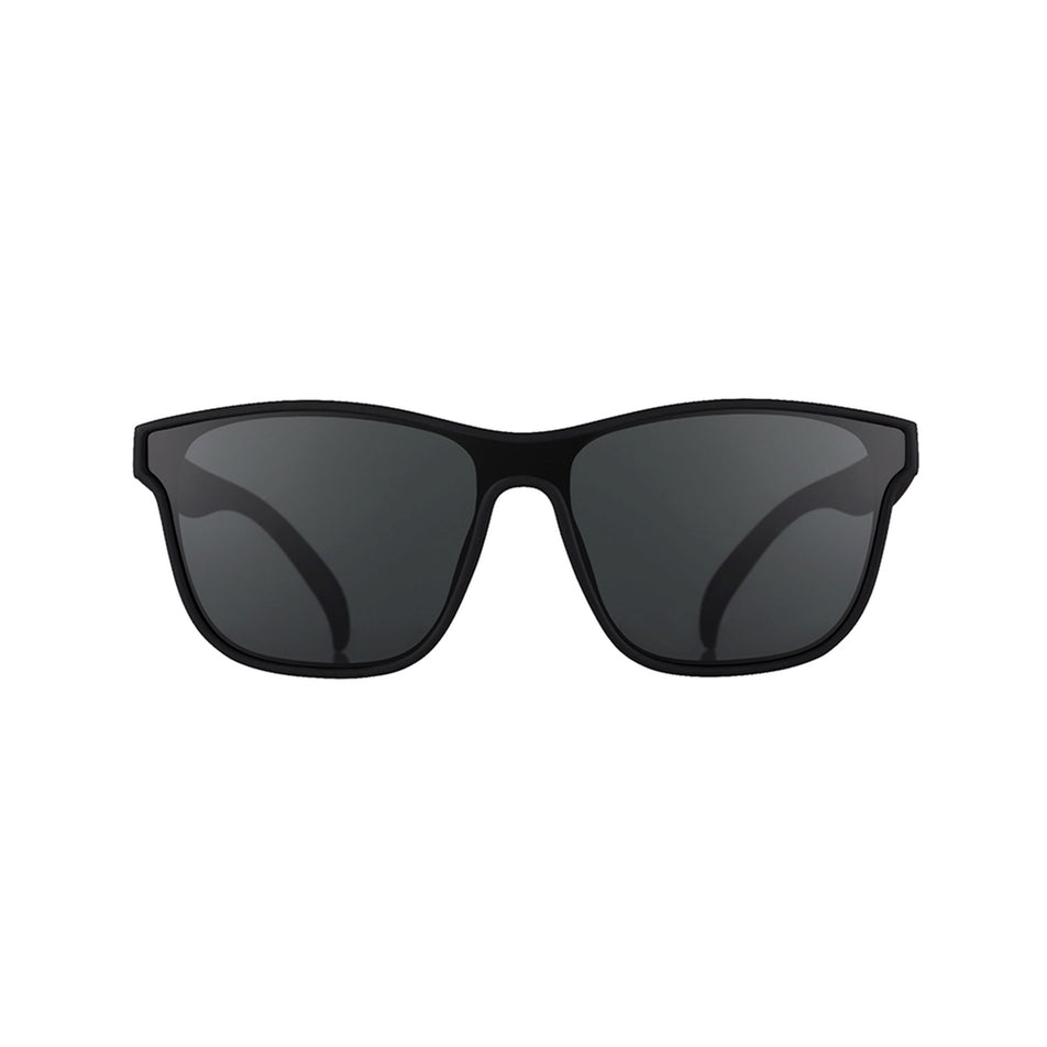Front view of a pair of goodr The Future Is Void - VRG - Running Sunglasses