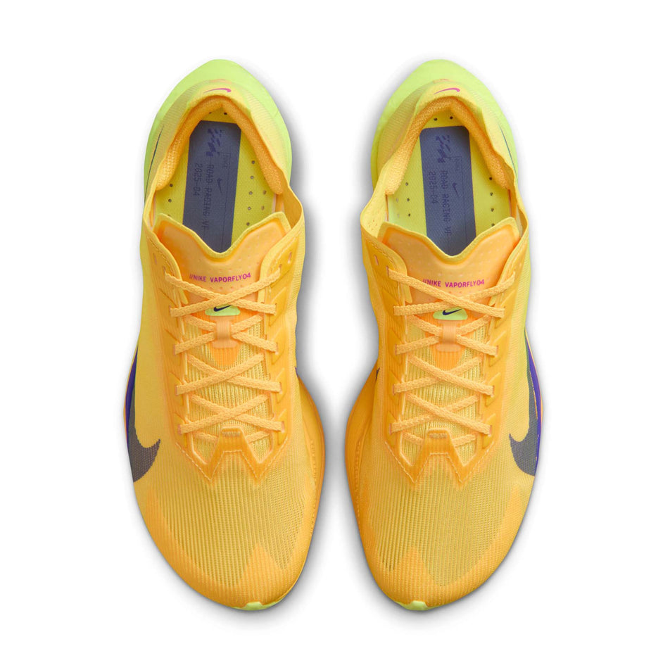 Nike | Women's Vaporfly 4 Road Racing Shoes - Citron Pulse/Indigo Burst-Laser Orange