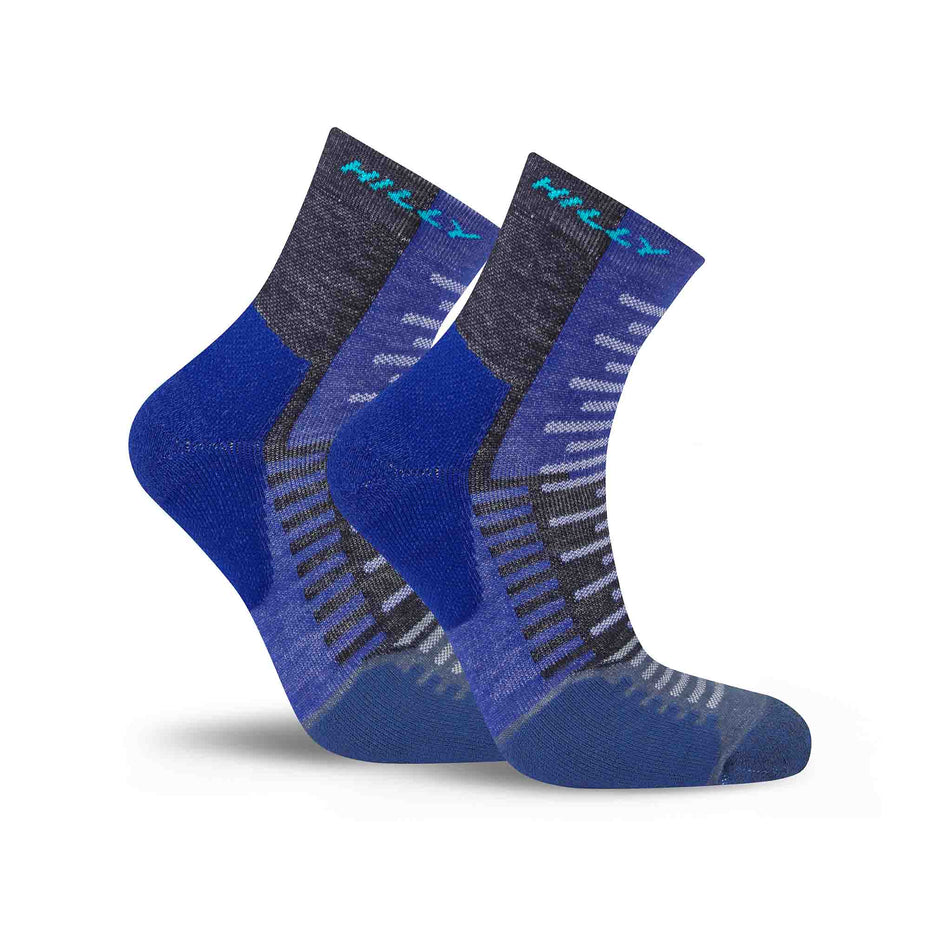 Hilly Unisex Active Anklet Running Socks Cobalt/Black Run4It