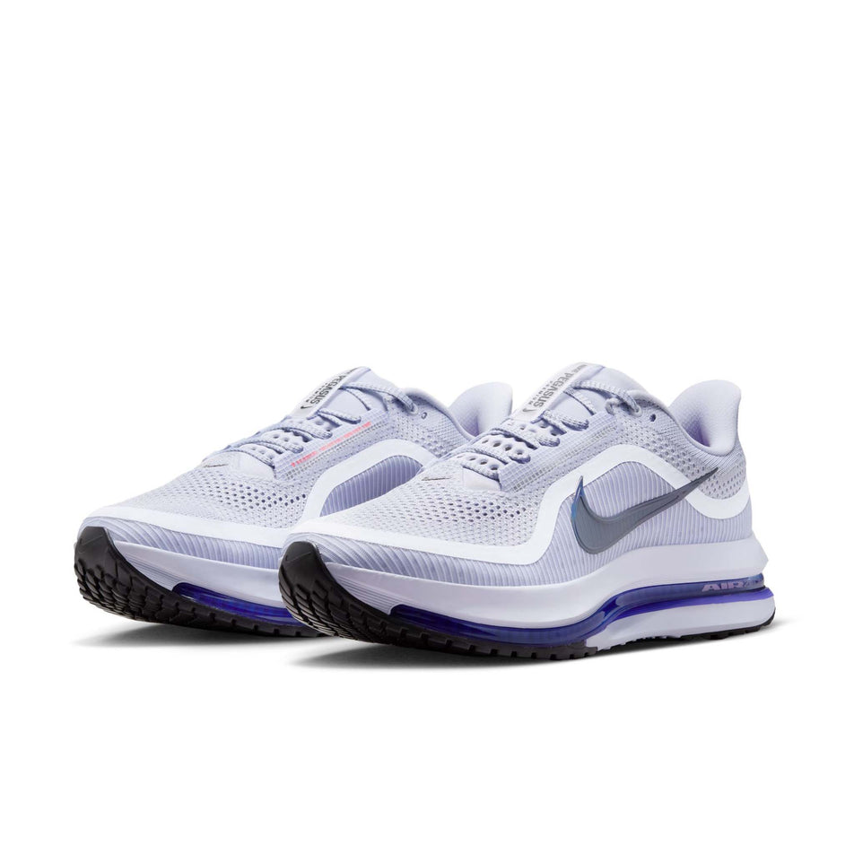 A pair of Nike Men's Pegasus Premium Road Running Shoes in the Ghost/Black-Persian Violet colourway. (8614448922786)