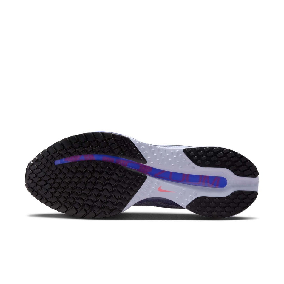 The outsole of the left shoe from a pair of Nike Men's Pegasus Premium Road Running Shoes in the Ghost/Black-Persian Violet colourway. (8614448922786)