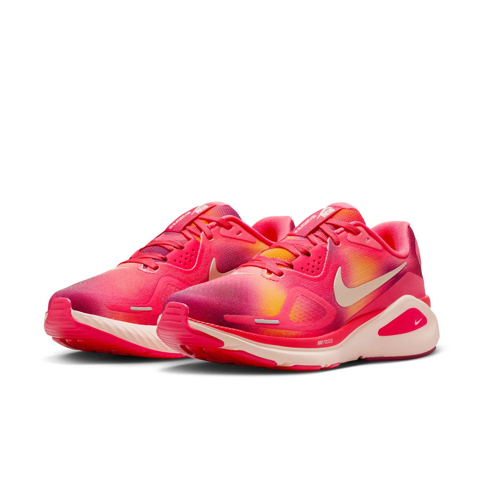 A pair of Nike Women's Structure 26 SE Road Running Shoes in the Ember Glow/Washed Coral-Sweet Beet colourway. (8725403566242)