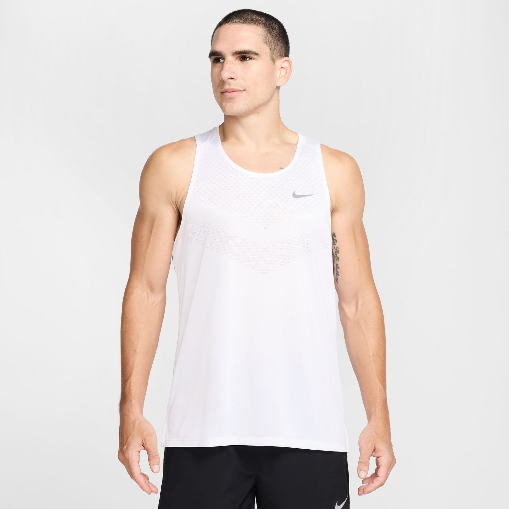 Nike Men's Stride Dri-FIT ADV Running Tank Top White Run4It