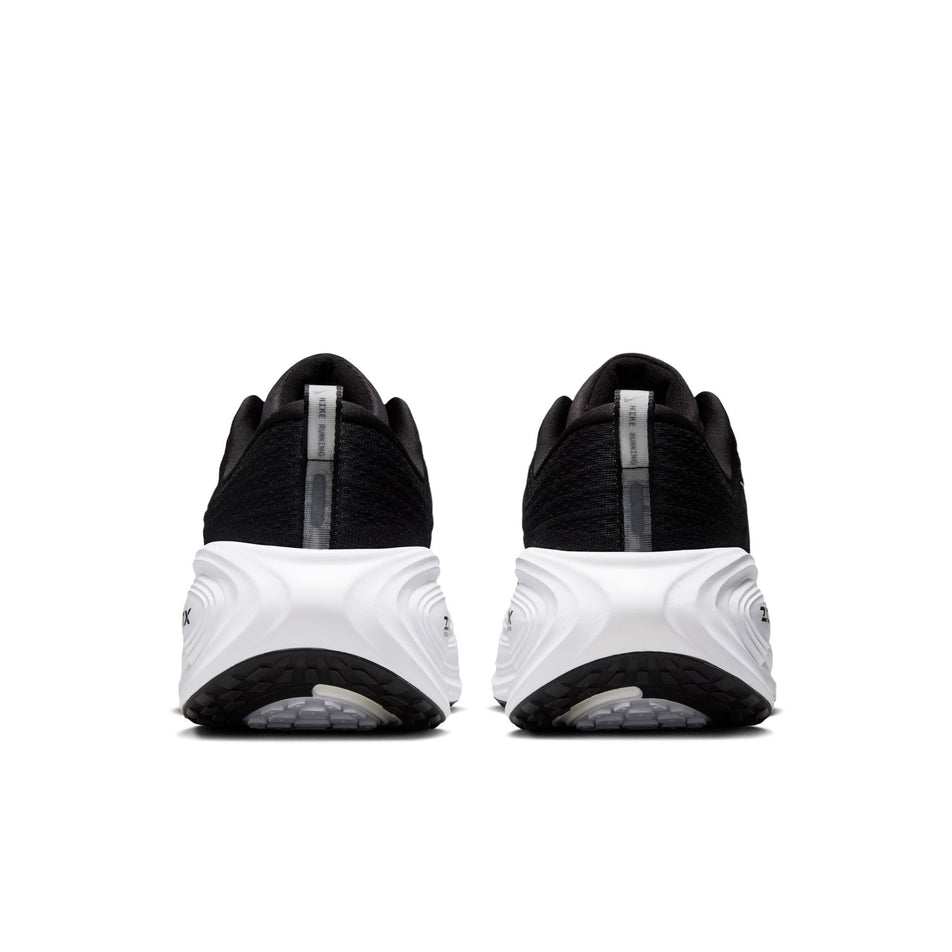 The back of a pair of Nike Men's Vomero Plus Road Running Shoes in the Black/White-Cool Grey-Metallic Dark Grey colourway. (8723654246562)