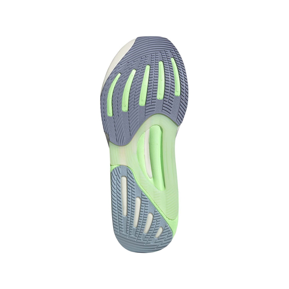 Outsole of the right shoe from a pair of adidas Women's Supernova Solution Running Shoes in the Silver Dawn/Spark/Green Spark colourway (8192147456162)