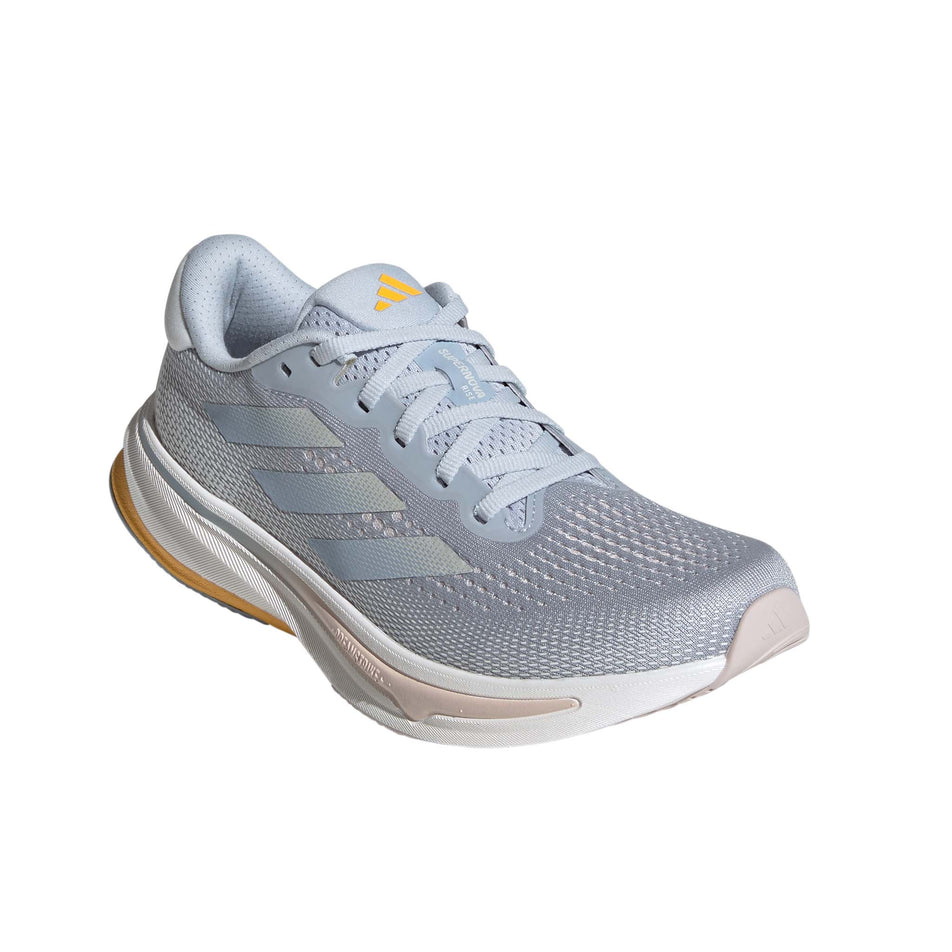 Lateral side of the right shoe from a pair of adidas Women's Supernova Rise Running Shoes in the Halo Blue/Zero Met./Wonder Blue colourway (8192067502242)