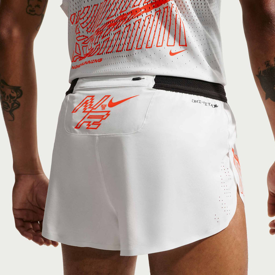Back view of a model wearing the Nike Men's AeroSwift Dri-FIT ADV 2