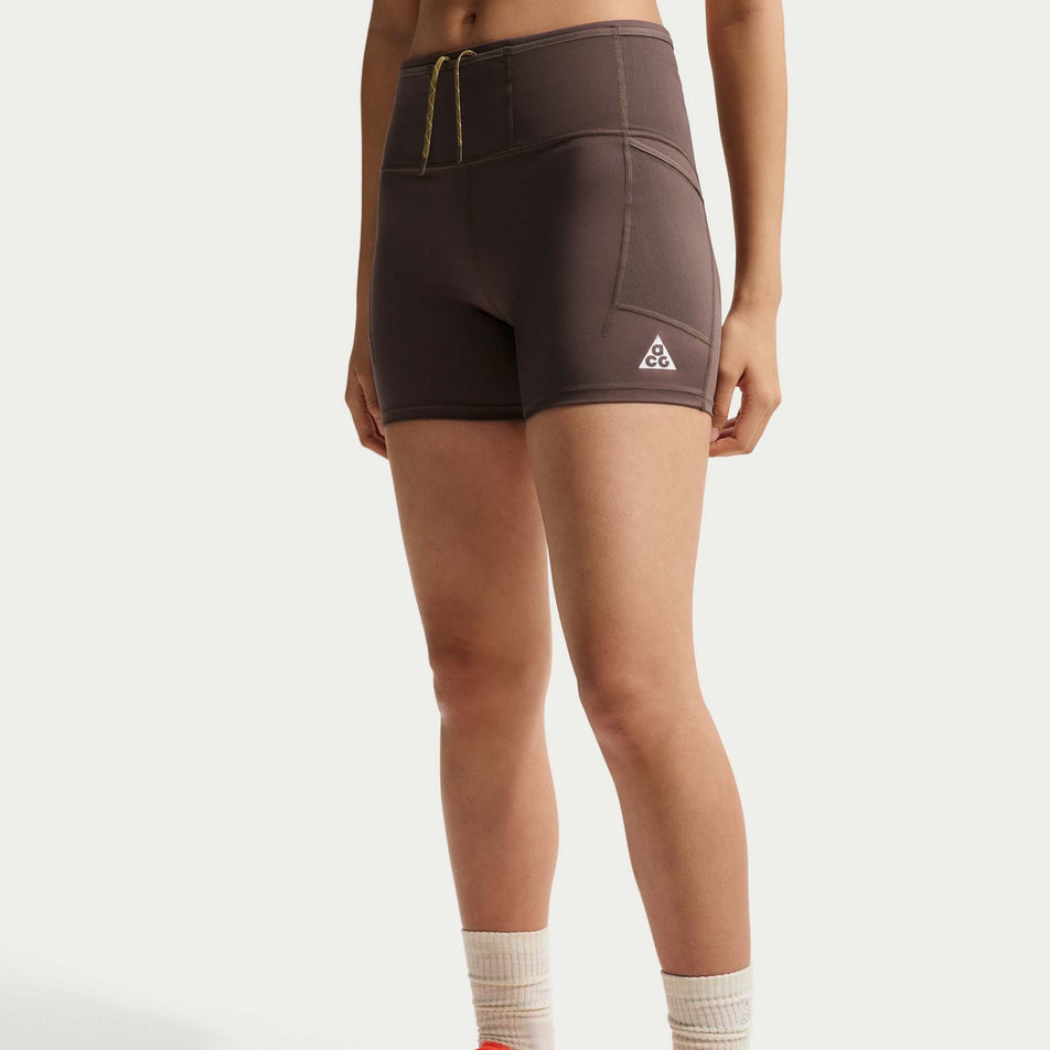 Front view of a model wearing the Nike Women's ACG Dri-FIT High-Waisted 4