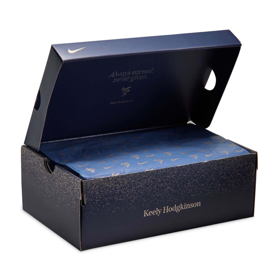 The special shoe box that comes with a pair of Nike Women's Vaporfly 4 