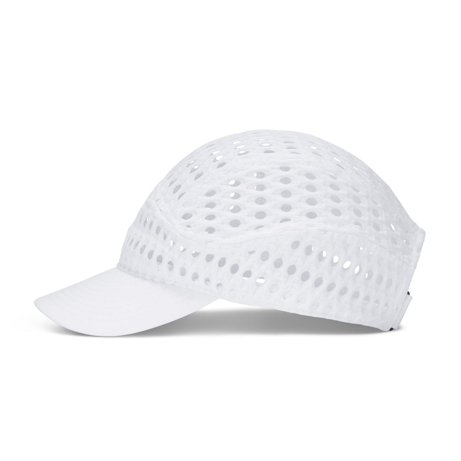 Side view of the Nike Unisex ACG Radical AirFlow Fly Cap in the White/White colourway.