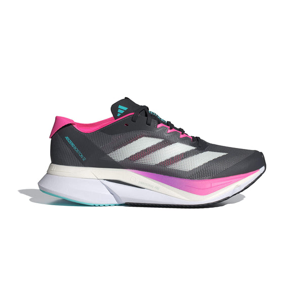 adidas Women's Adizero Boston 12 Running Shoes - Grey Five