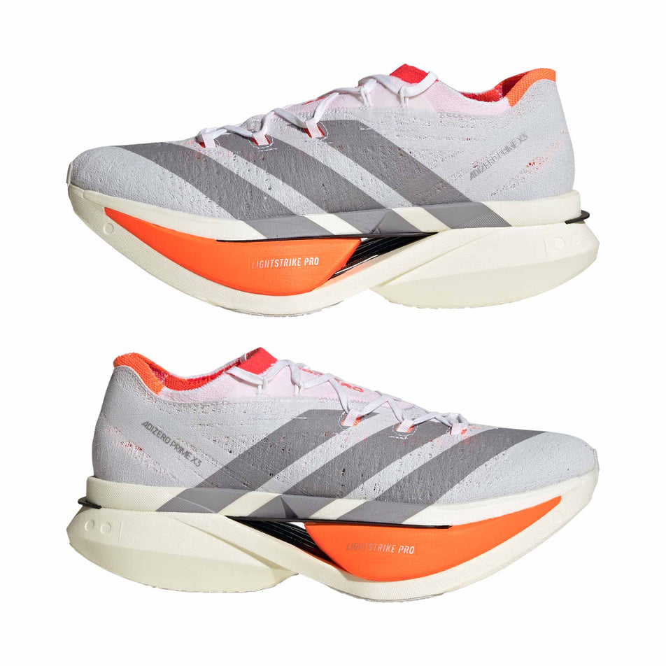 adidas | Unisex Adizero Prime X3 Strung Running Shoes - Ftwr White/Ftwr White/Lucid Red