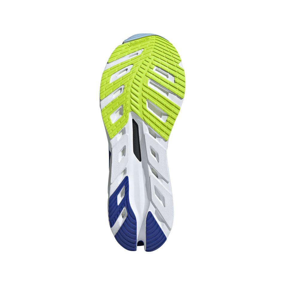 The outsole of the right shoe from a pair of adidas Men's Adistar BYD Running Shoes in the Blue Fusion/Legend Ink/Solar Slime colourway. (8662536290466)