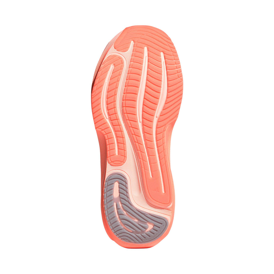 The outsole of the right shoe from a pair of adidas Women's Supernova Rise 3 Running Shoes in the Clear Orange/Silver met./Glory Grey colourway.