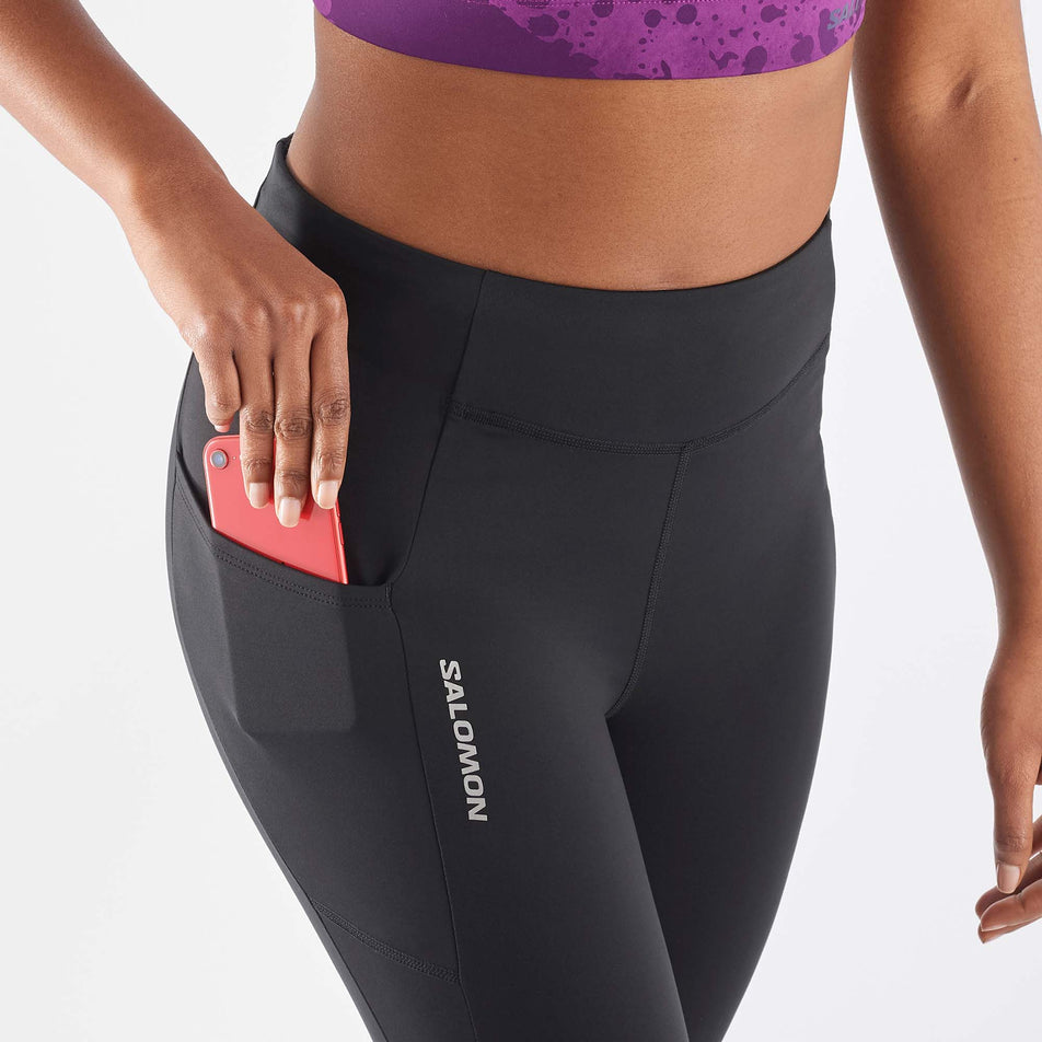 A model demonstrating that - on a pair of Salomon Women's Cross Warm 28