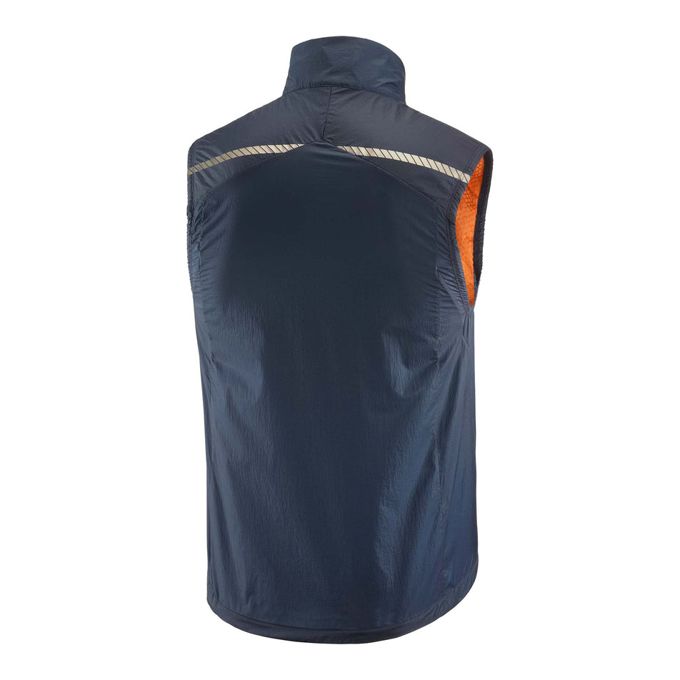 Back view of a Salomon Men's Sense Flow Vest in the Carbon/Carbon colourway (8071113769122)