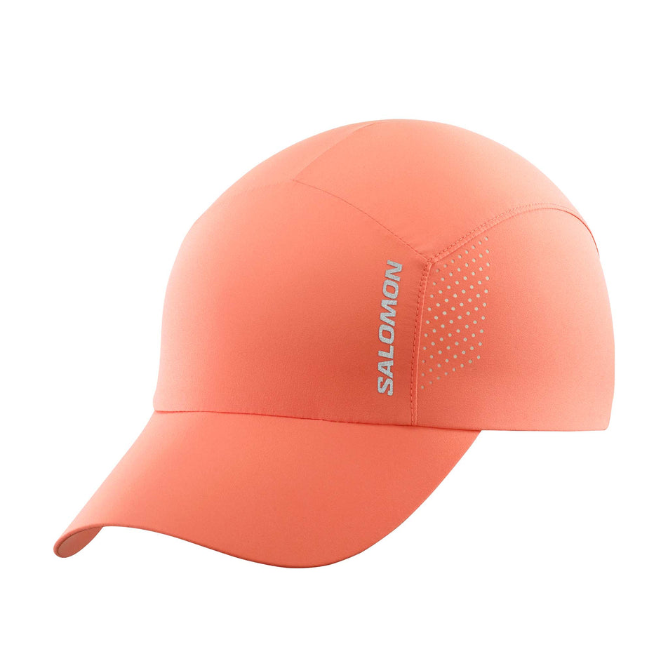 Front view of a Salomon Unisex Cross Cap in the Peach Amber colourway (8008811151522)