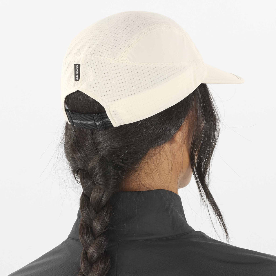 Back view of a model wearing a Salomon Unisex Sense Aero Cap in the Rainy Day colourway (8407401365666)