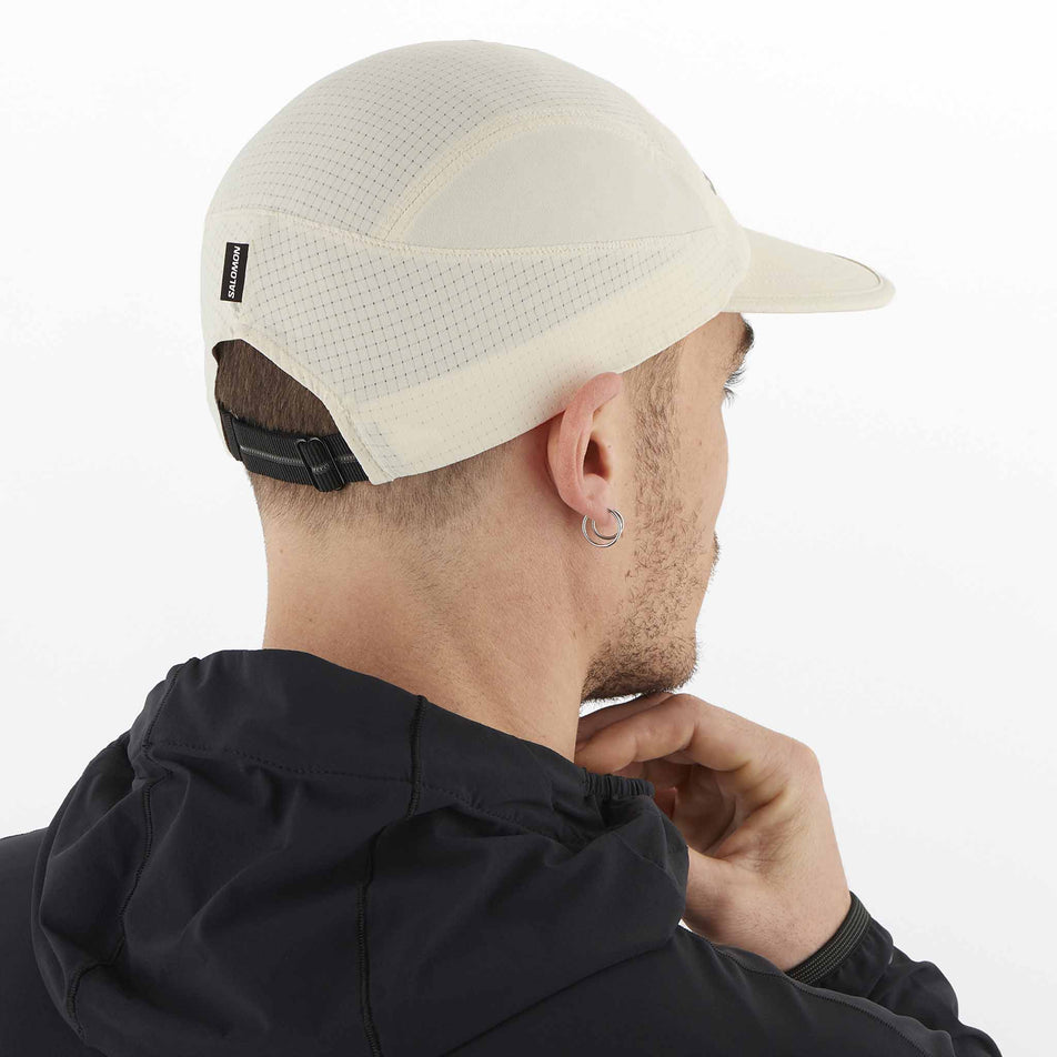 Back view of a model wearing a Salomon Unisex Sense Aero Cap in the Rainy Day colourway (8407401365666)