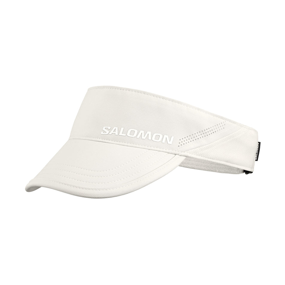 The Salomon Unisex Shakeout Visor in the Whisper White colourway.