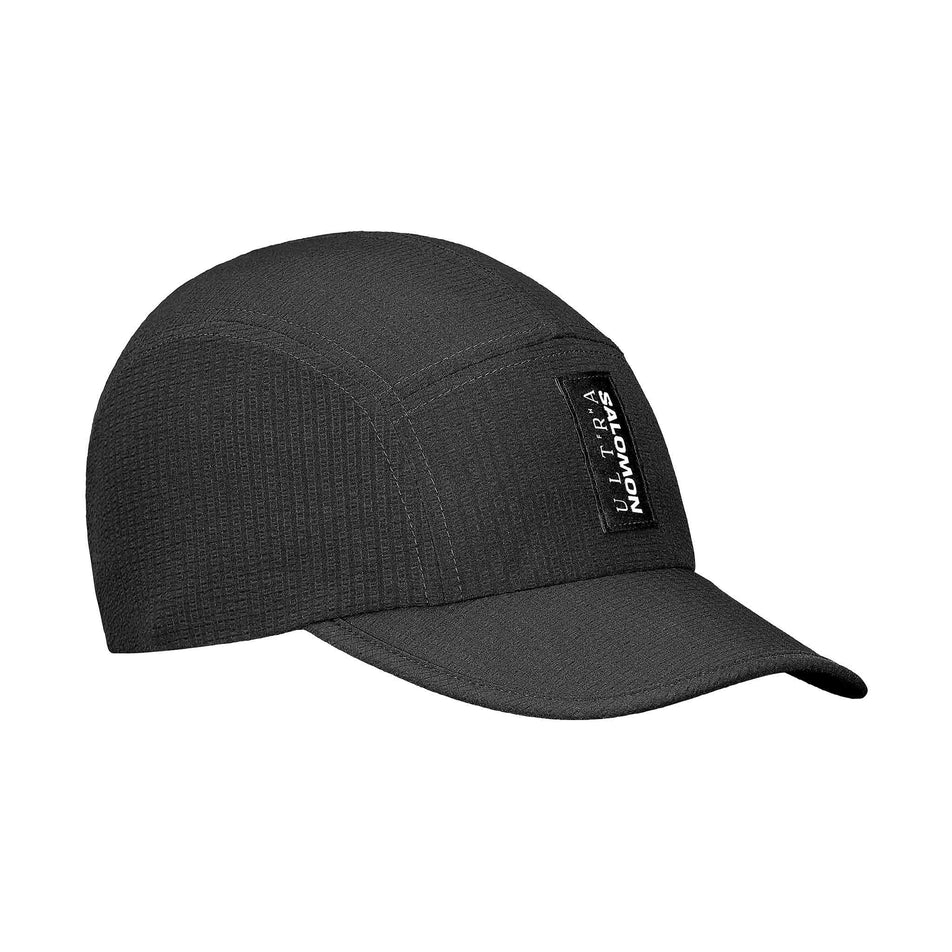 The Salomon Unisex S/LAB Ultra Summer Cap in the Deep Black colourway.