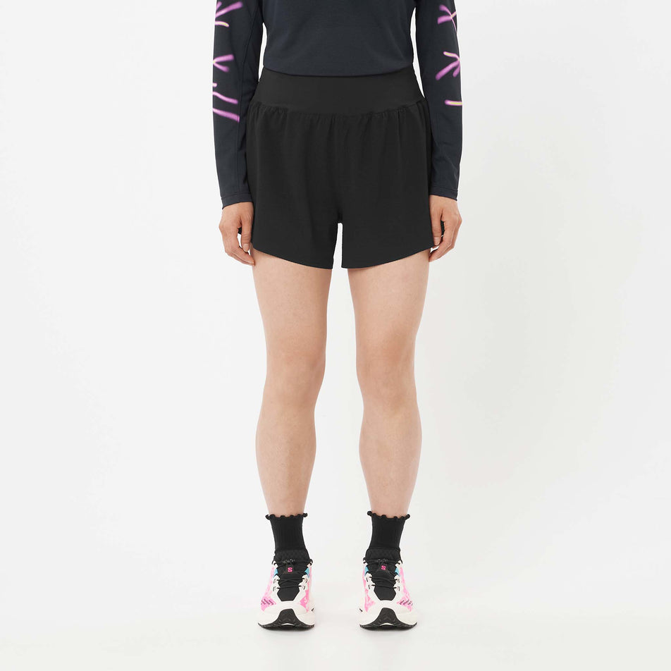 Front view of a model wearing the Salomon Women's Sense Aero 4