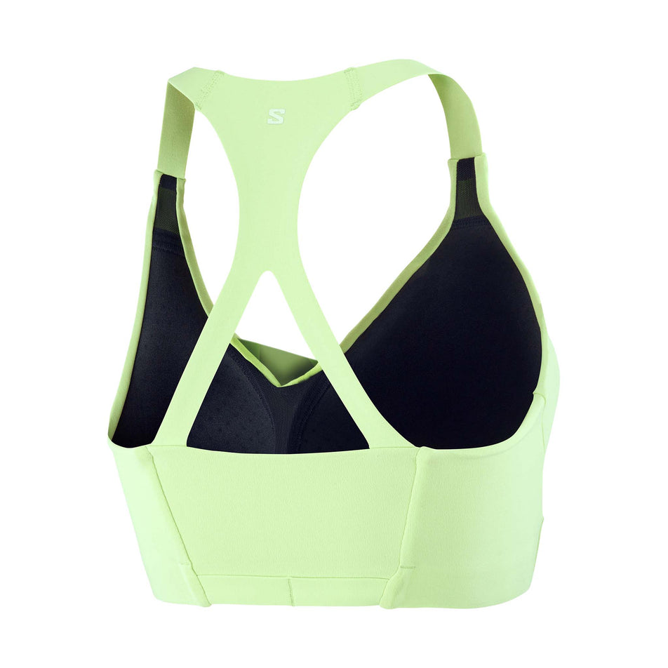 Back view of the Salomon Women's SHKout Bliss Bra in the Butterfly colourway.