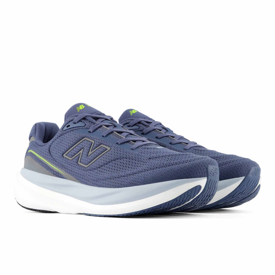 A pair of New Balance Men's 1080 V15 Running Shoes in the Vintage Indigo colourway.