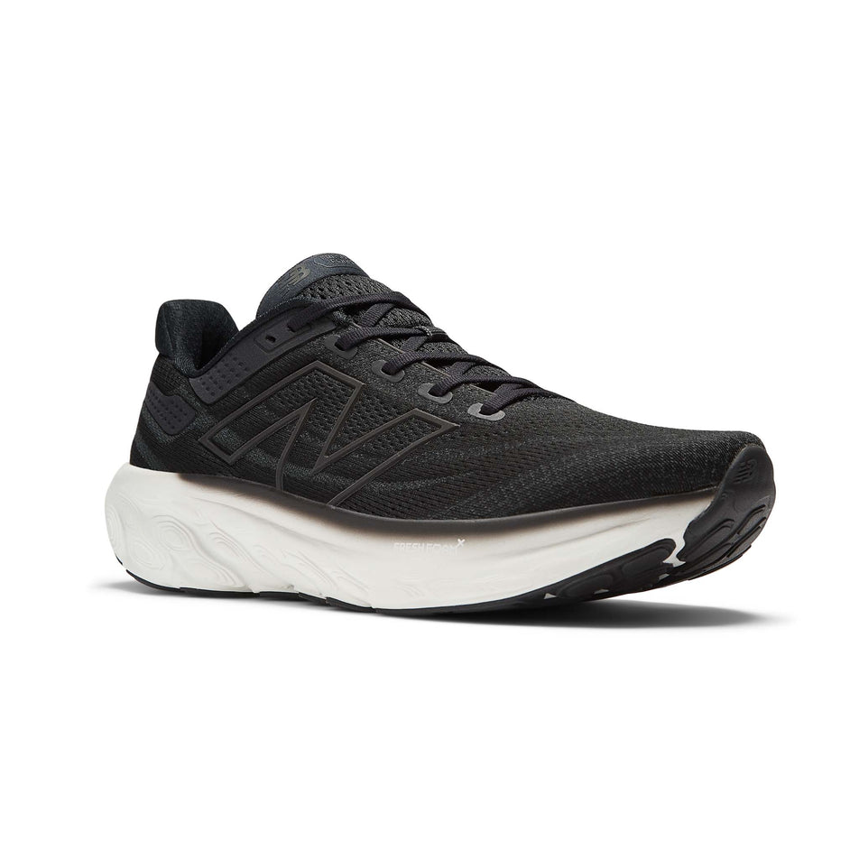 Lateral side of the right shoe from a pair of New Balance Men's Fresh Foam X 1080v13 Running Shoes in the Black colourway (8104330264738)