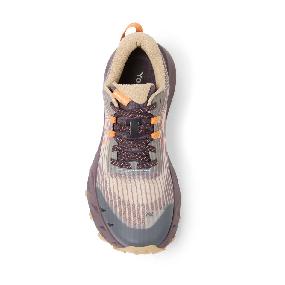 The upper of the right shoe from a pair of NNormal Women's Cadí Running Shoes in the Beige colourway.