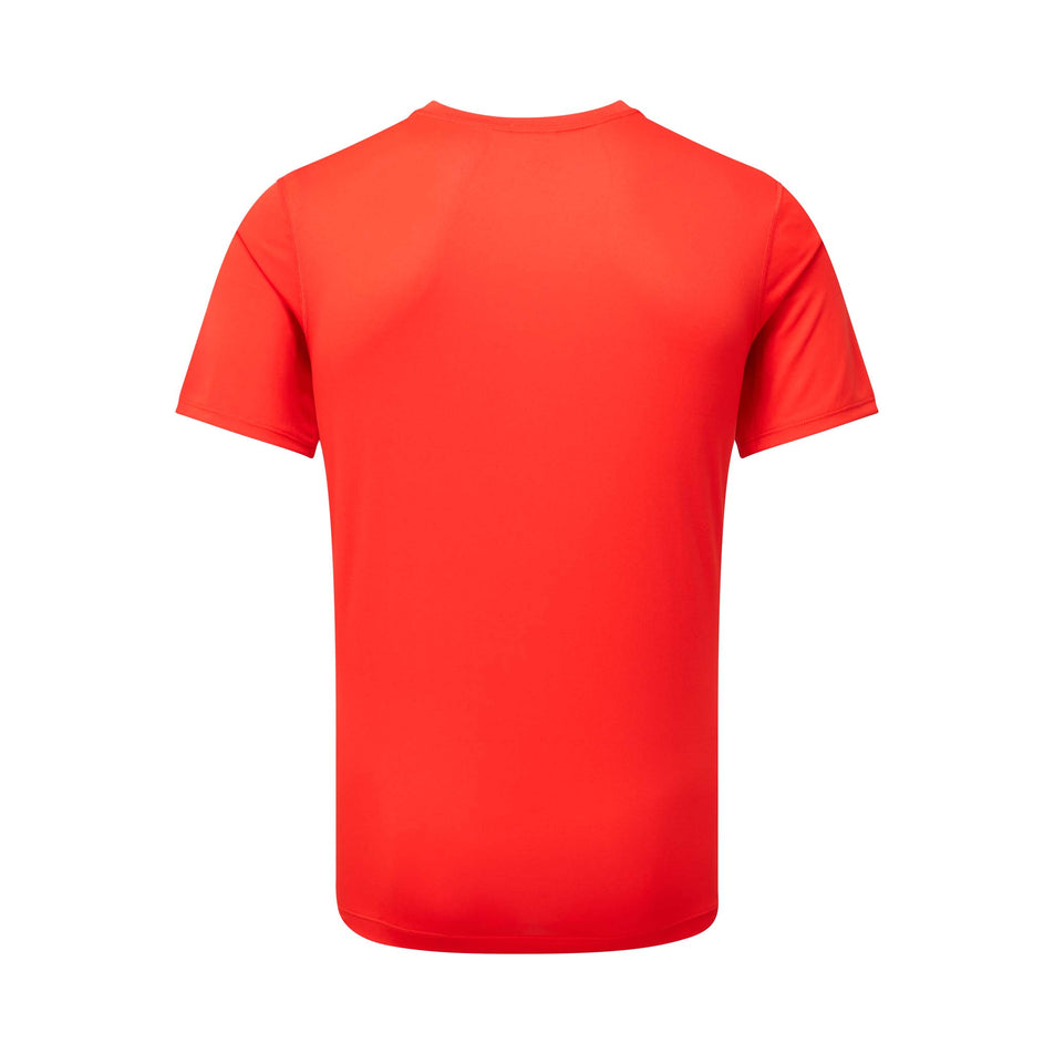 Back view of a Ronhill Men's Core S/S Tee in the Flame/Cobalt colourway (8048144285858)
