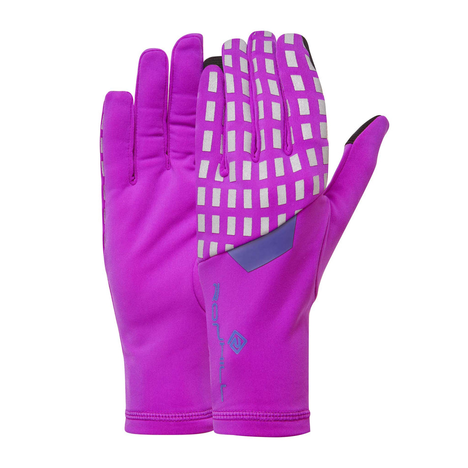 A pair of Ronhill Unisex Afterhours Gloves in the Thistle/Cobalt/Reflect colourway (8033726103714)