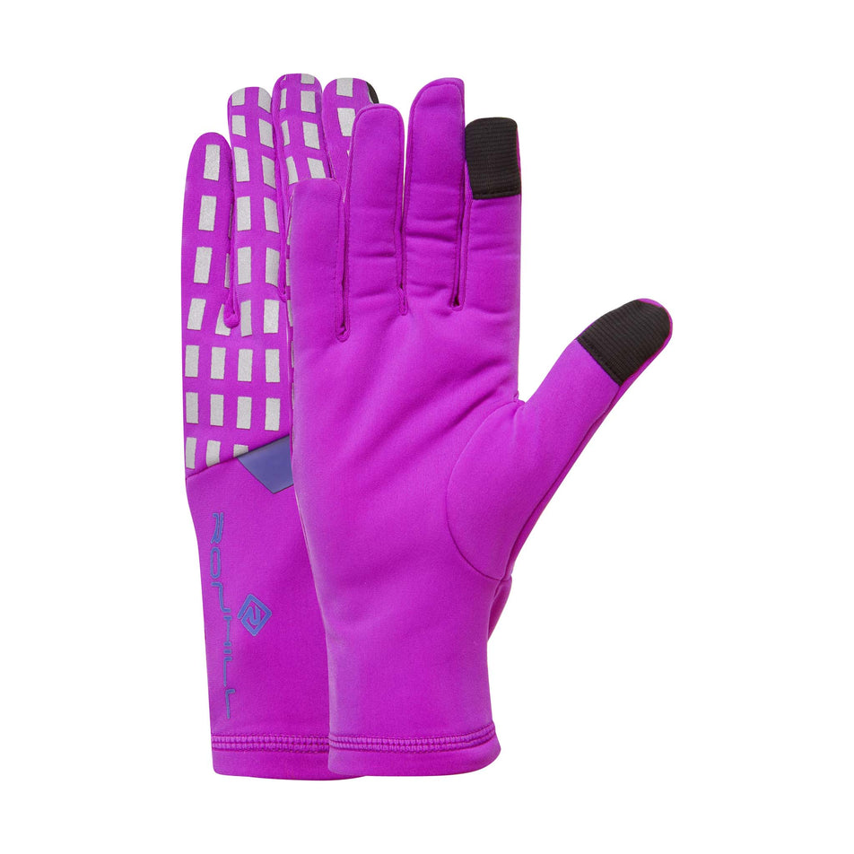 A pair of Ronhill Unisex Afterhours Gloves in the Thistle/Cobalt/Reflect colourway (8033726103714)