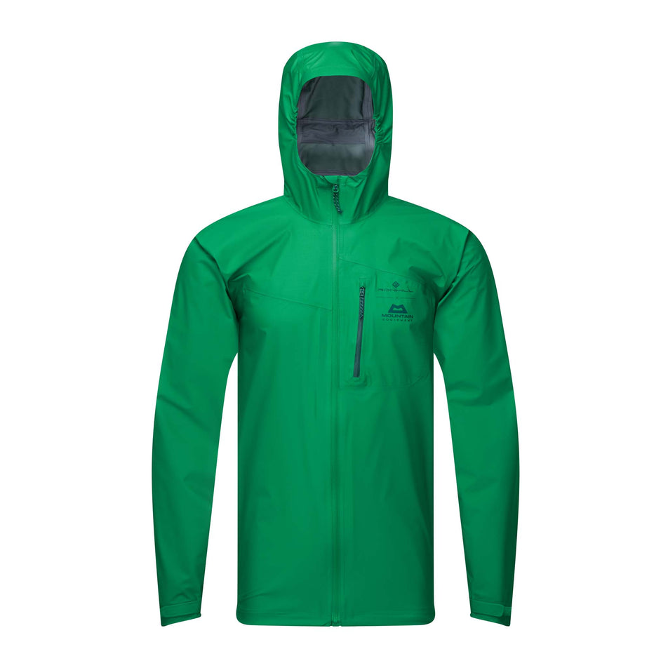 Front view of a Men's Tech GORE-TEX Mercurial Jacket in the Lawn/Deep Lagoon colourway (8048099786914)