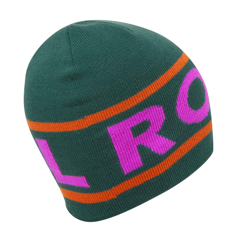 Back view of a Ronhill Unisex Tribe Running Beanie in the Deep Lagoon/Copper/Thistle colourway (8048571842722)