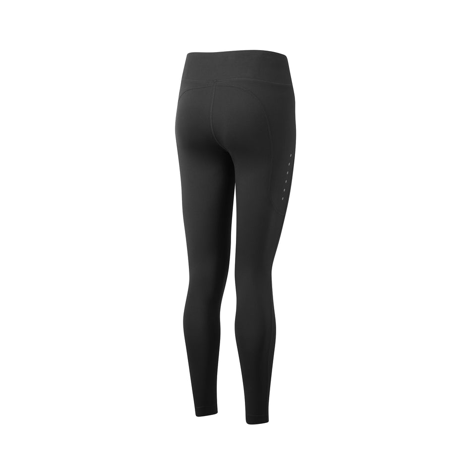 The back of the Ronhill Women's Core Tight in the All Black colourway. (8587048386722)