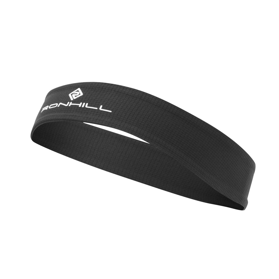 A Ronhill Unisex Lightweight Headband in the All Black colourway. (8160971980962)
