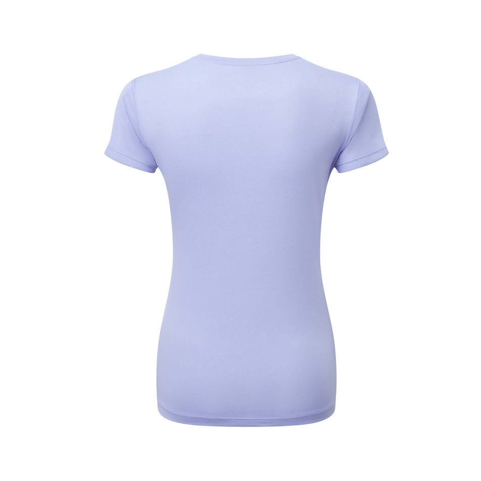 Back view of a Ronhill Women's Core S/S Tee in the Periwinkle/Aquamint colourway (8159241437346)